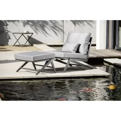 Stern Jackie Beistelltisch 50x50x46cm Aluminium/Glas Anthrazit -Gartenmöbel Store 1026820 3