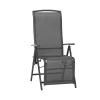 Siena Garden Livorno Relaxsessel 58,5x70x113cm Aluminium Anthrazit