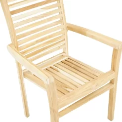 Ploß Pittsburgh Stapelsessel Eco Teak Teak Natur -Gartenmöbel Store 1086517 6