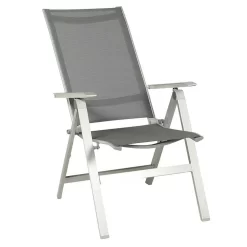 Acamp Urban Klappsessel Aluminium/Textilene Platin/Graphit