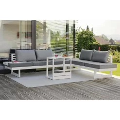 Stern Novus Funktionstisch 63x67x43cm Aluminium Weiß -Gartenmöbel Store 1094767 3