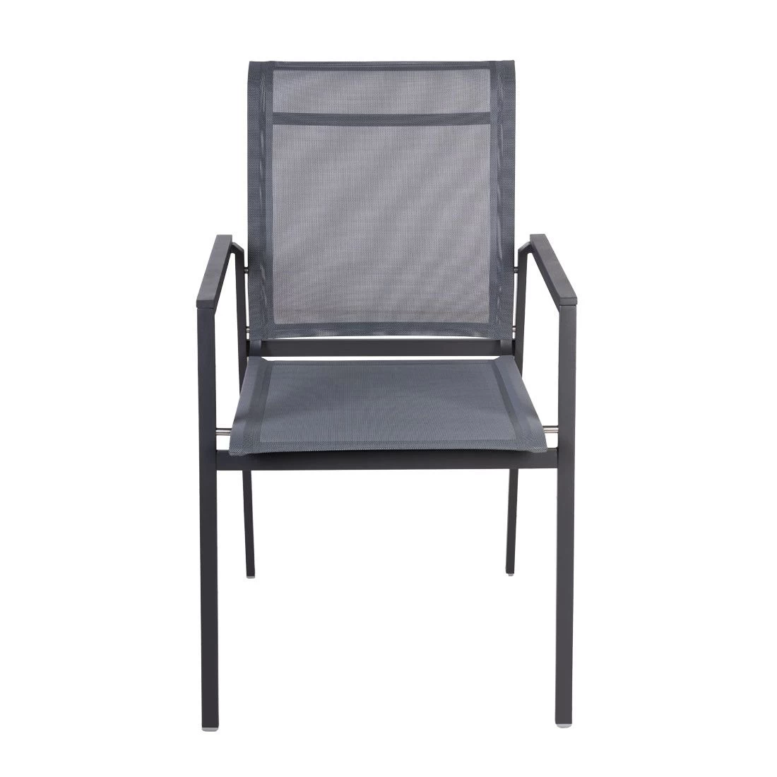 4Seasons Passion Stapelsessel Edelstahl/Textilene Anthrazit 2 4Seasons Passion Stapelsessel Edelstahl/Textilene Anthrazit – Bild 2