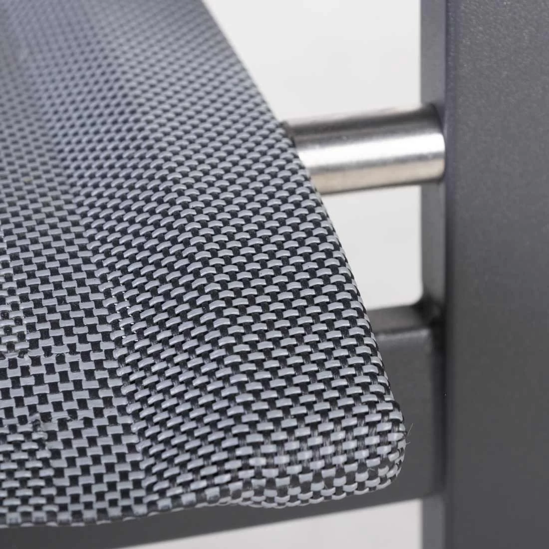 4Seasons Passion Stapelsessel Edelstahl/Textilene Anthrazit 5 4Seasons Passion Stapelsessel Edelstahl/Textilene Anthrazit – Bild 5