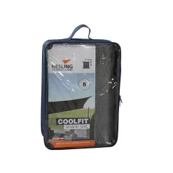 Nesling Coolfit Sonnensegel Rechteck 300x400 Cm HDPE Grau