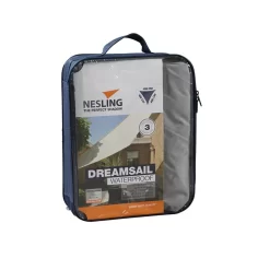 Nesling Dreamsail Sonnensegel 3-Eck 400x400 Cm Polyester Grau