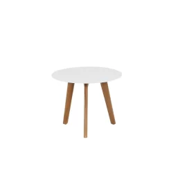 Siena Garden Alba Beistelltisch Teak/Aluminium Weiß -Gartenmöbel Store 1118252 4