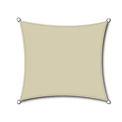 Siena Garden Solino Sonnensegel Quadratisch 360 Cm HDPE Ecru