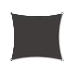 Siena Garden Solino Sonnensegel Quadratisch 360 Cm HDPE Grau