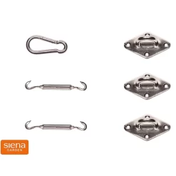 Siena Garden Solino Zubehör Set Für 3-eckige Sonnensegel