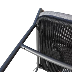 OUTLIV. Maranello Gartensessel Stahl/Rope/Olefin Schwarz/Grau -Gartenmöbel Store 1170733 5