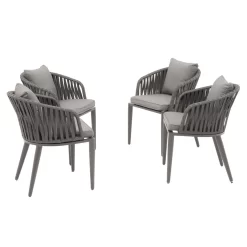 OUTLIV. Ciff Diningsessel Aluminium/Rope Anthrazit/Dark Grey -Gartenmöbel Store 1171987 7