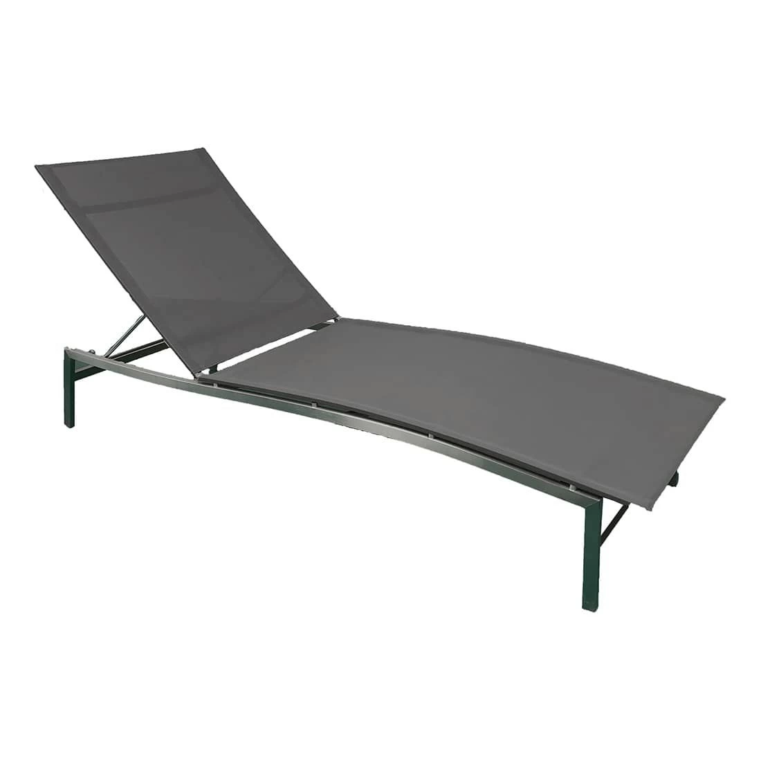 Zebra One Gartenliege Edelstahl/Textilene Edelstahl/Dark Grey 1 Zebra One Gartenliege Edelstahl/Textilene Edelstahl/Dark Grey