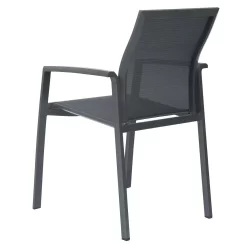 Stern Kari Stapelsessel Aluminium/Textilene Anthrazit/Karbon -Gartenmöbel Store 1200972 5