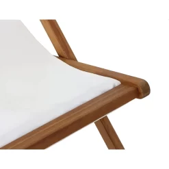 Siena Garden Aviro Liegestuhl Akazie/Polyester Natur/Ecru -Gartenmöbel Store 1204448 6