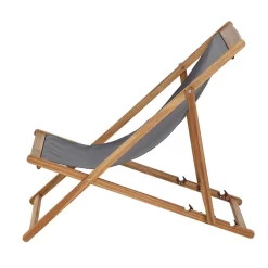 Siena Garden Aviro Liegestuhl Akazie/Polyester Natur/Grau -Gartenmöbel Store 1204459 3