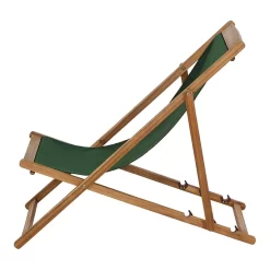 Siena Garden Aviro Liegestuhl Akazie/Polyester Natur/Grün -Gartenmöbel Store 1204470 3