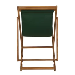 Siena Garden Aviro Liegestuhl Akazie/Polyester Natur/Grün -Gartenmöbel Store 1204470 4