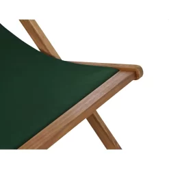 Siena Garden Aviro Liegestuhl Akazie/Polyester Natur/Grün -Gartenmöbel Store 1204470 7