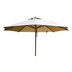 Zebra Volta Novo Sonnenschirm Ø350cm Holz/Olefin Taupe