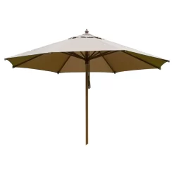 Zebra Rumba Novo Sonnenschirm Ø350cm Holz/Olefin Taupe