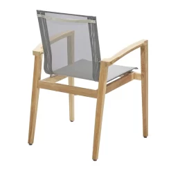Musterring Paris Gartensessel Teak/Batyline Silbergrau/Teak -Gartenmöbel Store 1214007 4