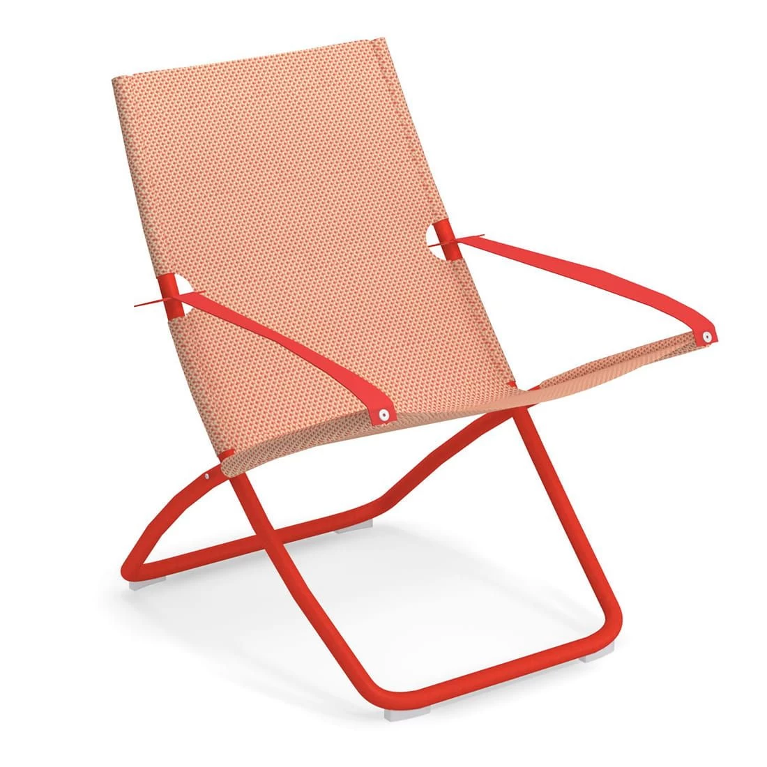 Emu Snooze Liegestuhl Stahl/Textilene Rot/Orange 1 Emu Snooze Liegestuhl Stahl/Textilene Rot/Orange