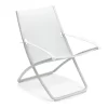 Emu Snooze Liegestuhl Stahl/Textilene Weiß/Weiß