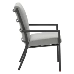 Garden Impressions Sergio Gartensessel Aluminium/Polster Carbon Black/Light Grey -Gartenmöbel Store 1247381 3