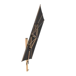 Doppler Alu-Wood Ampelschirm 400x300cm Holzoptik/Alu Anthrazit -Gartenmöbel Store 1247920 4