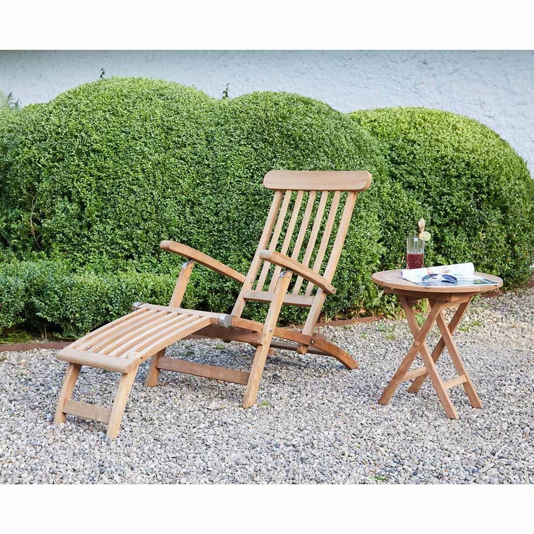 LC Garden Kampen Deckchair Teak Natur 2 LC Garden Kampen Deckchair Teak Natur – Bild 2