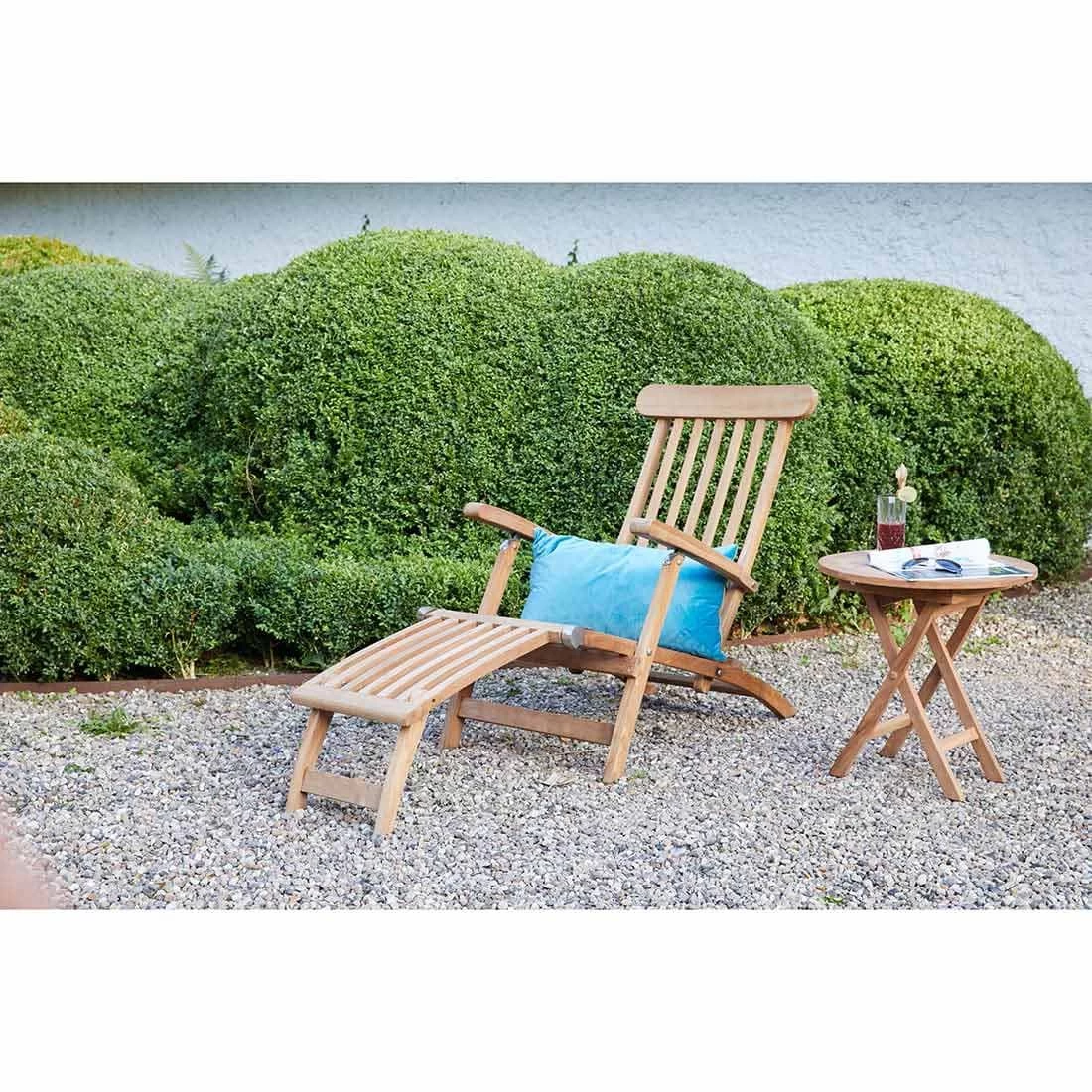 LC Garden Kampen Deckchair Teak Natur 3 LC Garden Kampen Deckchair Teak Natur – Bild 3