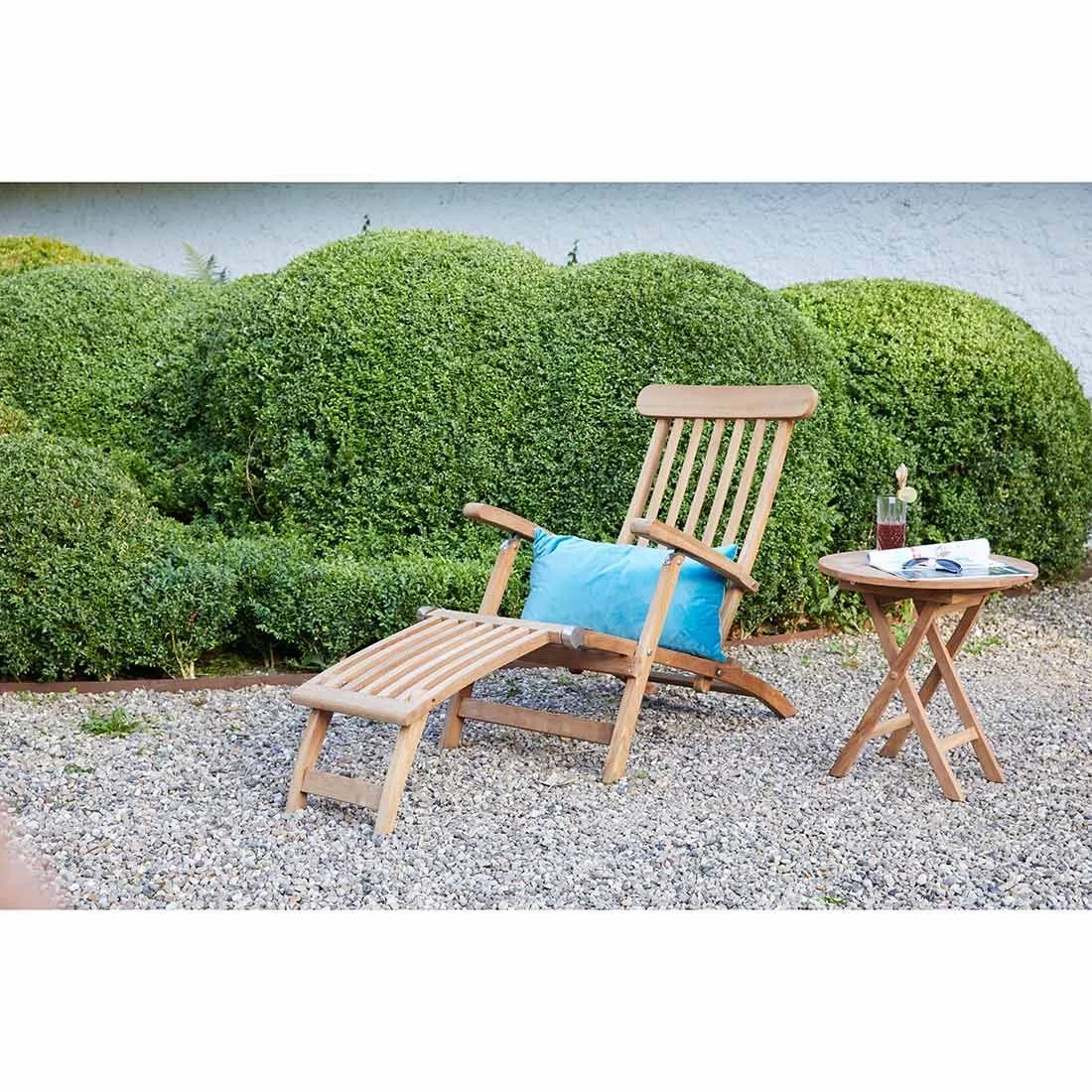 LC Garden Kampen Deckchair Teak Natur 4 LC Garden Kampen Deckchair Teak Natur – Bild 4