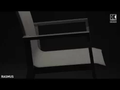 Kettler Rasmus Stapelsessel Aluminium/Outdoorgewebe Silber/Hellgrau