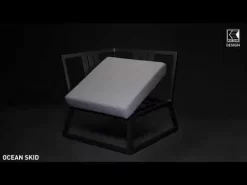 Kettler Skate Gartentisch-Gestell 160x95cm Aluminium Anthrazit