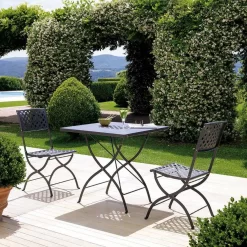 Vermobil Springtime Klappstuhl Stahl Antikgrau -Gartenmöbel Store 1300115 3