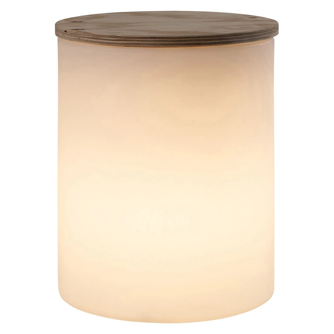 VON HASTEDT Pro Drum PLUS SMART Beistelltisch 37cm LED Weiß 2 VON HASTEDT Pro Drum PLUS SMART Beistelltisch 37cm LED Weiß – Bild 2