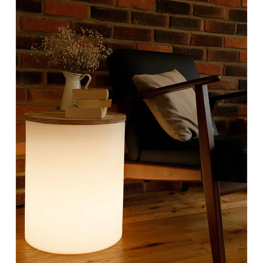 VON HASTEDT Pro Drum PLUS SMART Beistelltisch 37cm LED Weiß 3 VON HASTEDT Pro Drum PLUS SMART Beistelltisch 37cm LED Weiß – Bild 3