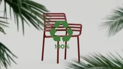 Nardi Doga Stapelsessel Kunststoff Anthrazit