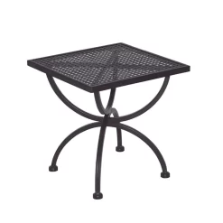 MBM Romeo Beistelltisch 50x50 Cm Schmiedeeisen Marone Antik