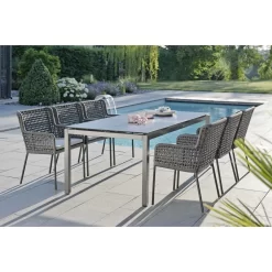 Stern Gartentisch-Gestell 200x100cm Edelstahl Vierkantrohr -Gartenmöbel Store 543414 19