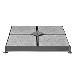 Glatz Gartenplatten 40x40x4 Cm, 8 Stück Für Schirmsockel M4-8 Platten Beton