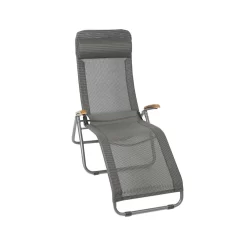 Sungörl Phönix DV Bäderliege Stahl/Textilene/Eschenholz Anthrazit/Grau