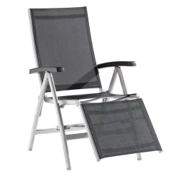 Sieger Bodega Relaxsessel Aluminium/Textilene Graphit/Grau