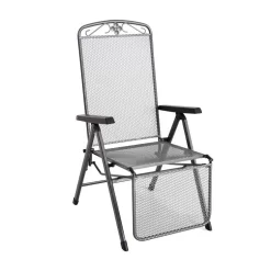 MWH Savoy Relaxsessel Streckmetall Eisengrau