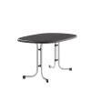 Sieger Boulevard Klapptisch Oval 140x90 Cm Stahl/Mecalit Graphit/Schiefer Anthrazit