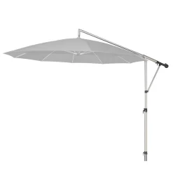 May Mezzo Ampelschirm Rund 330cm HV Silbergrau
