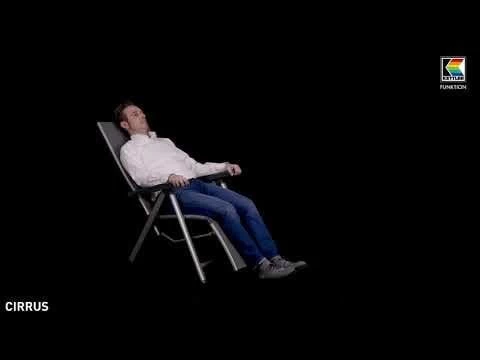 Kettler Cirrus Relaxsessel Aluminium/Textilene Silber/Anthrazitgrau 1 Kettler Cirrus Relaxsessel Aluminium/Textilene Silber/Anthrazitgrau