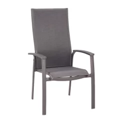 Best Larino Stapelsessel Aluminium/Textilene Anthrazit Matt