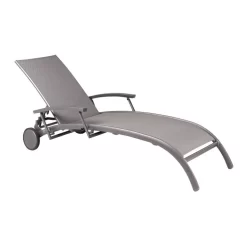 Best Larino Gartenliege Anthrazit/matt Alu-Textilene Anthrazit Matt