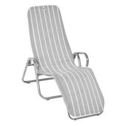 Acamp Calypso Bäderliege Stahl/Acatex Platin/Denver